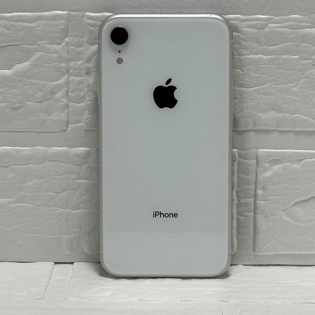 iPhoneXR 128GB SIMフリー ホワイト 本体 FaceID可