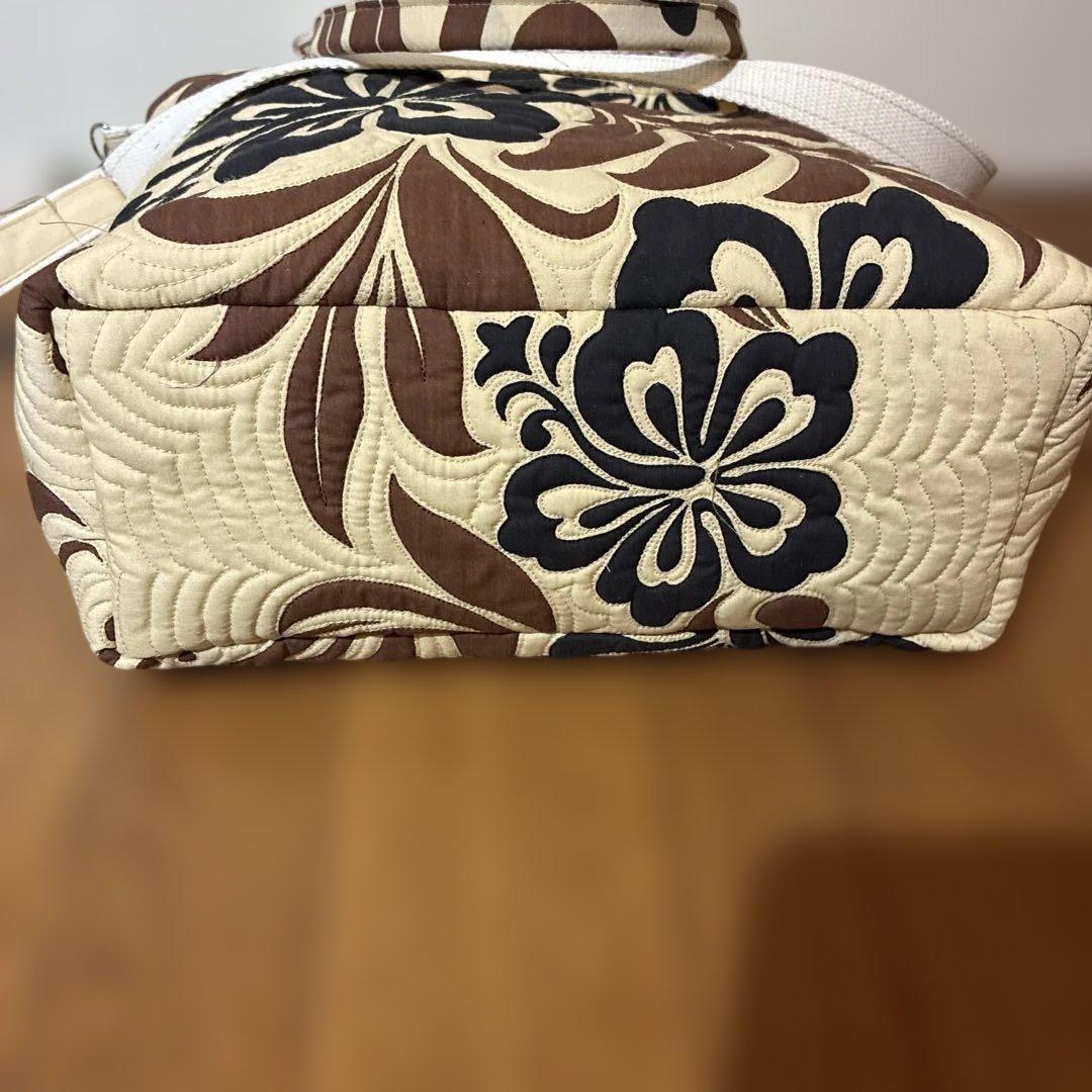 ハワイアン　ミシンキルト　トートバッグ　大きめ