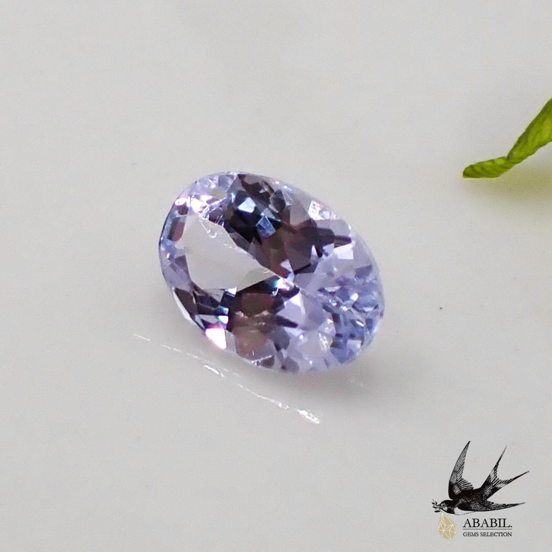 天然ラベンダーゾイサイト0.386ct【タンザニア】★優しいラベンダー色