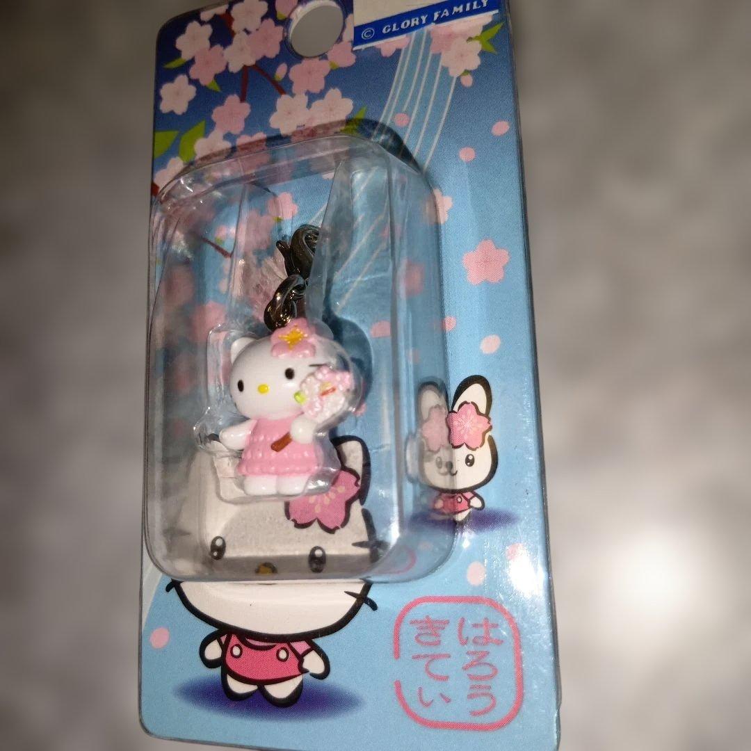 d*7様 ハローキティ ファスナー根付マスコット 桜バージョン＆コスモスバージョ