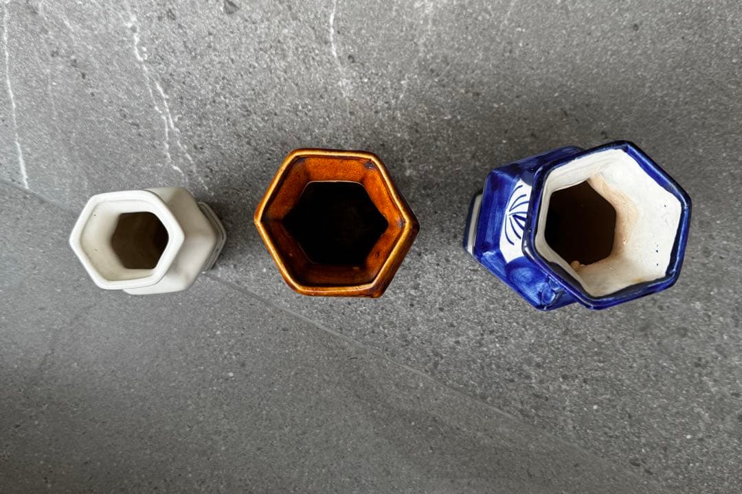 ヴィンテージ　ソンべ焼き　ベトナム陶器　バッチャン　花瓶