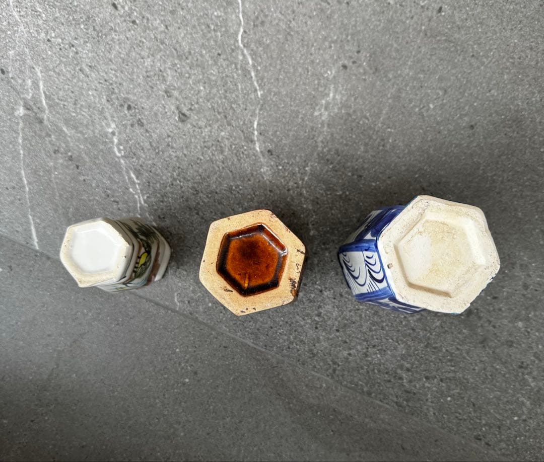 ヴィンテージ　ソンべ焼き　ベトナム陶器　バッチャン　花瓶