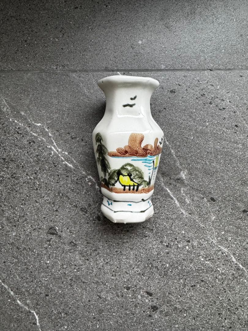 ヴィンテージ　ソンべ焼き　ベトナム陶器　バッチャン　花瓶