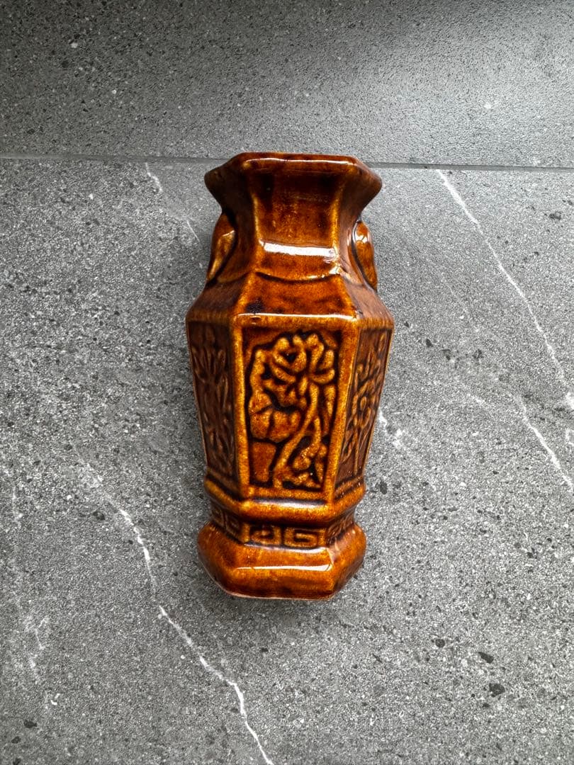 ヴィンテージ　ソンべ焼き　ベトナム陶器　バッチャン　花瓶
