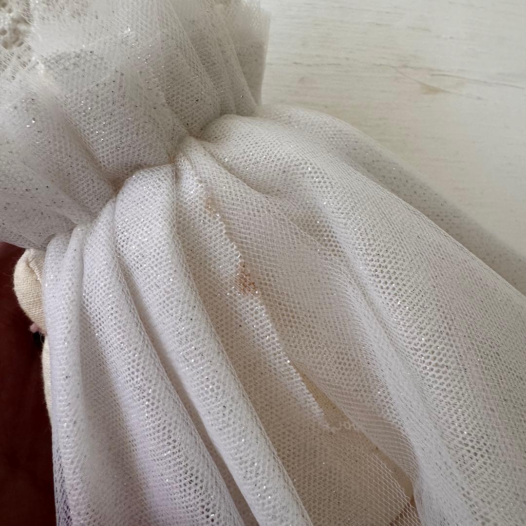 ホワイト猫のチュチュドレス人形