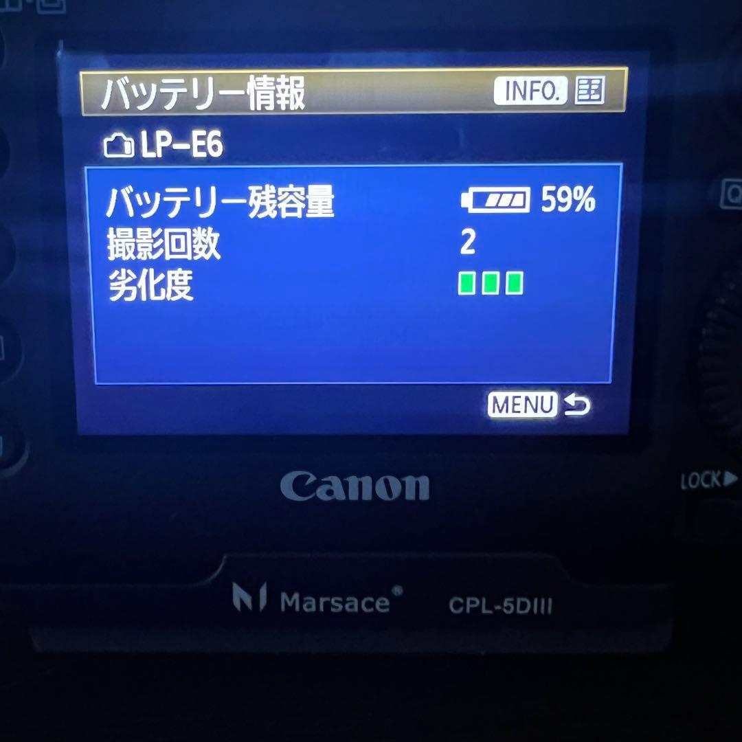 CANON EOS 5DMarkⅢ+L字型プレート付属