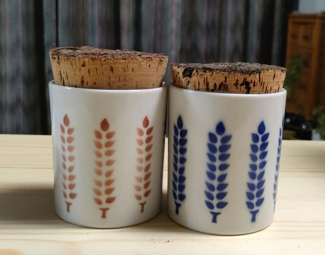 【新品未使用】倉敷意匠計画室　キャニスター4柄セット コルク蓋 小物入れ