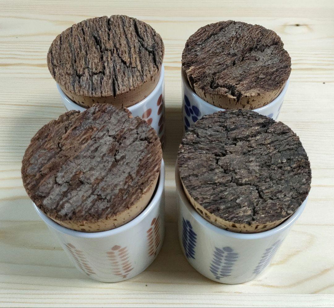 【新品未使用】倉敷意匠計画室　キャニスター4柄セット コルク蓋 小物入れ