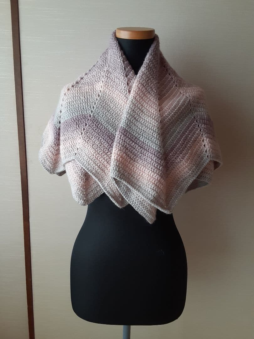 T3ハンドメイド　 星形ブランケット　ひざ掛け　ショール　ストール