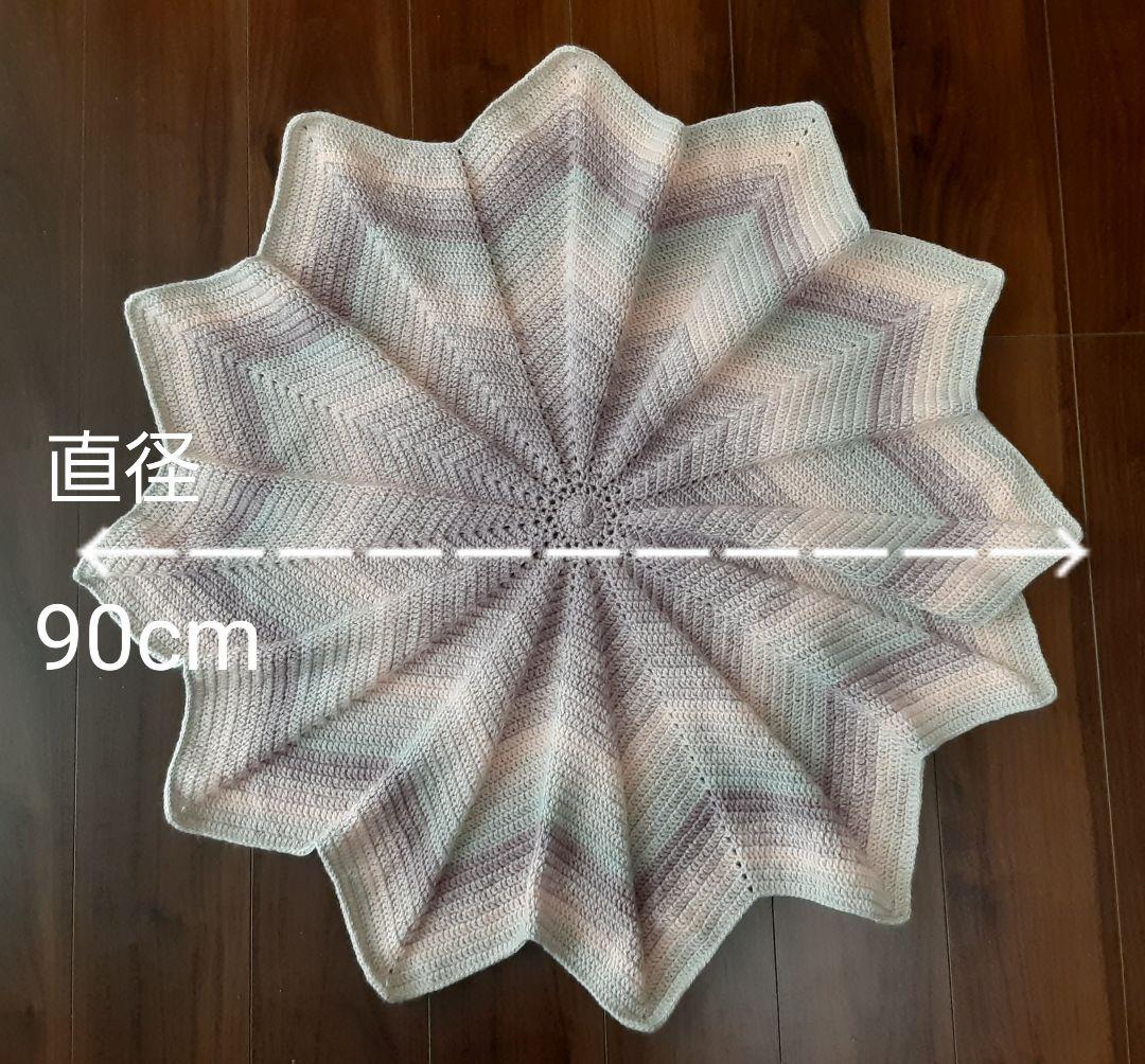 T3ハンドメイド　 星形ブランケット　ひざ掛け　ショール　ストール