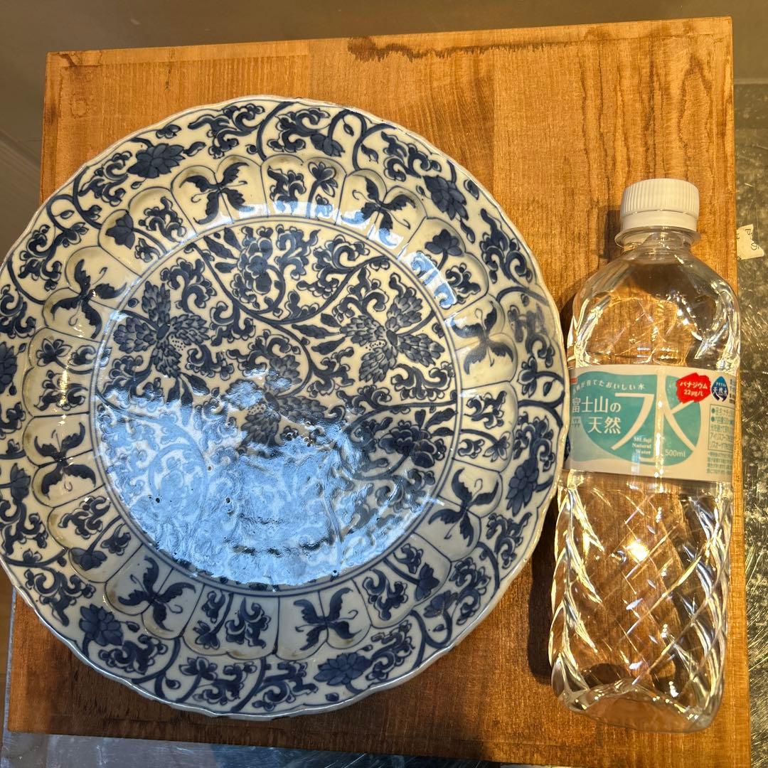 古い染付 大皿