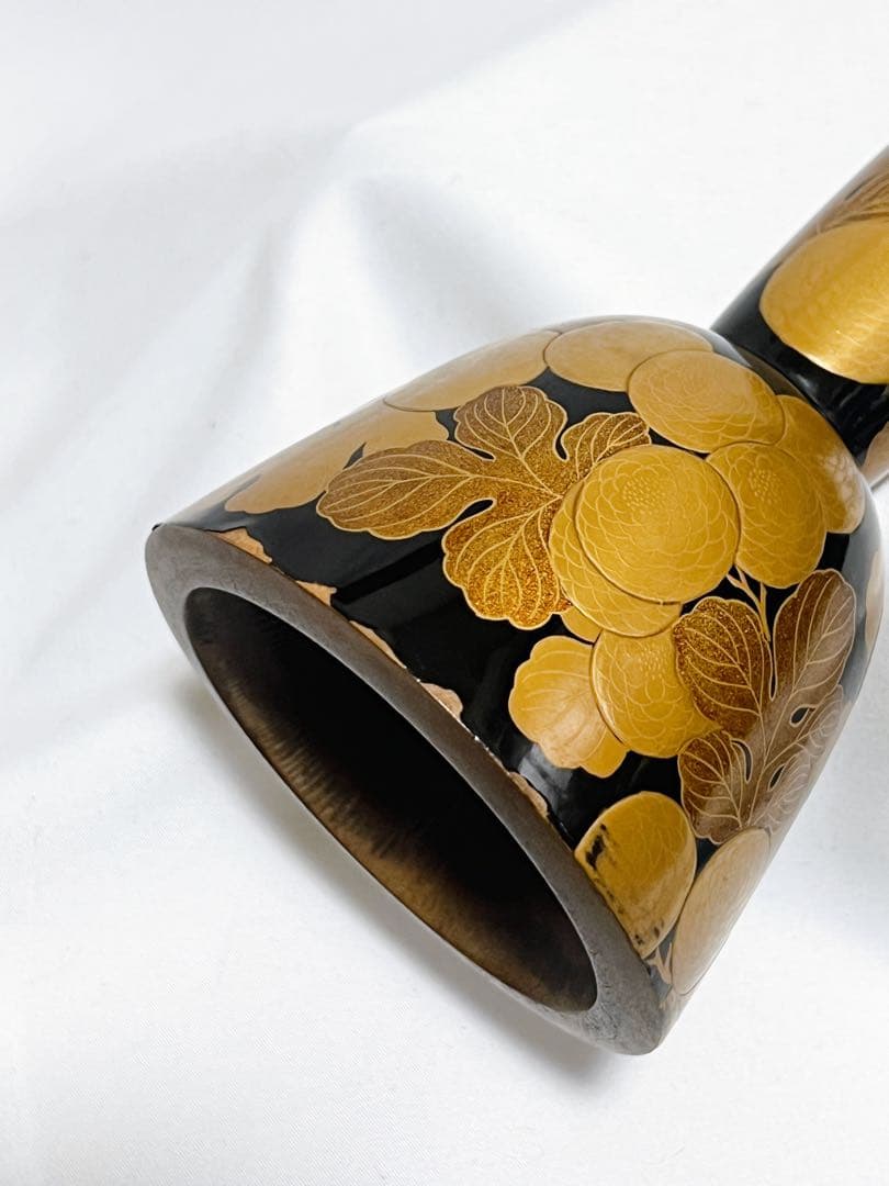 小鼓　胴　菊蒔絵