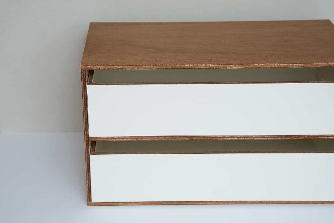 LAUAN SHELVES 05　引き出し二段 ラワンシェルブス　D&D