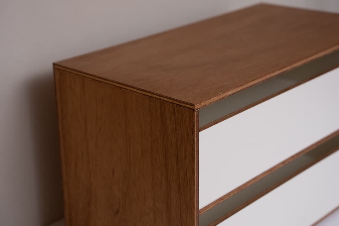 LAUAN SHELVES 05　引き出し二段 ラワンシェルブス　D&D