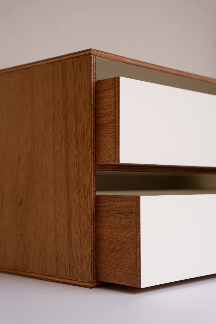 LAUAN SHELVES 05　引き出し二段 ラワンシェルブス　D&D