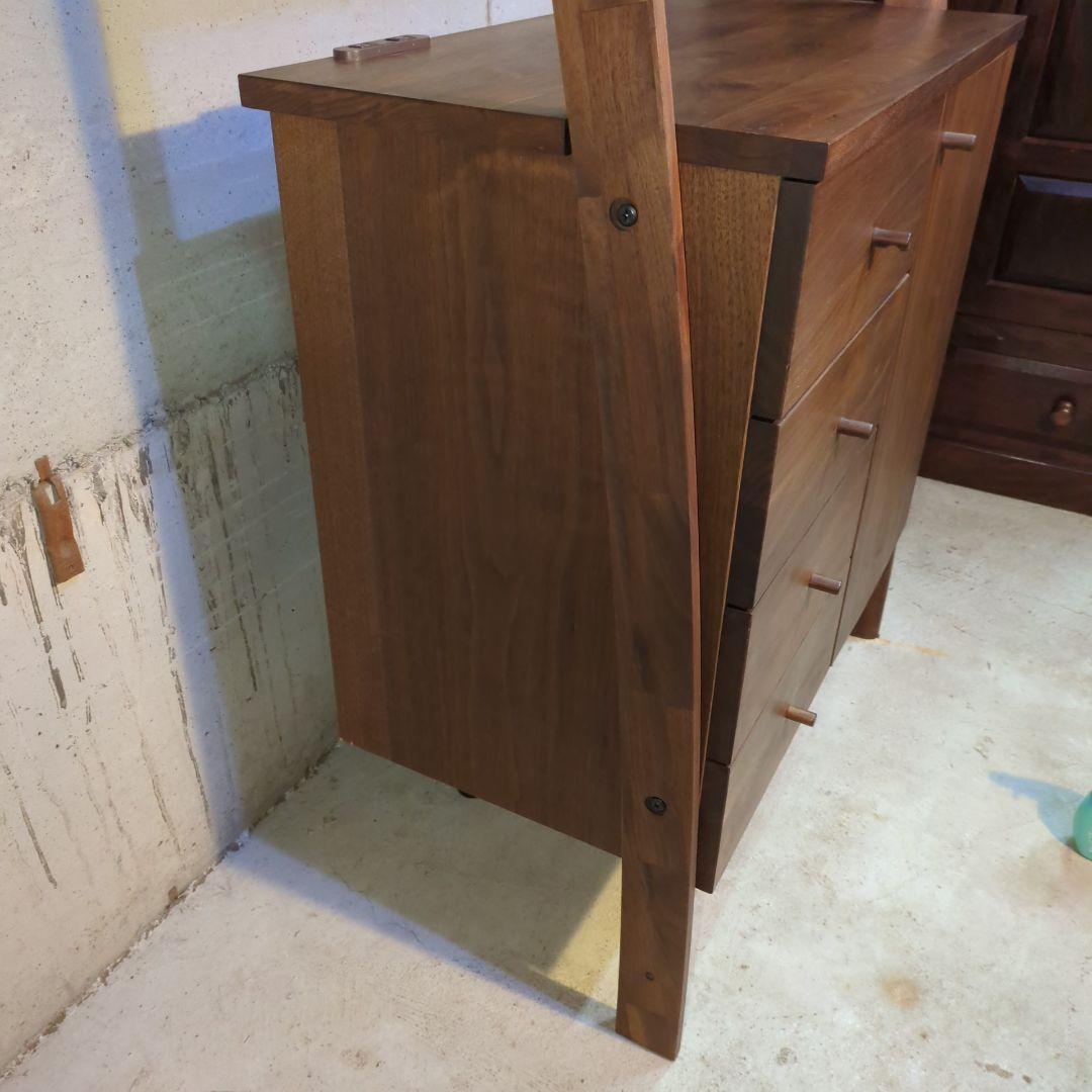 天然木 福岡大川マルヨシ民芸家具 DEEP 片開きシェルフキャビネット 壁面収納