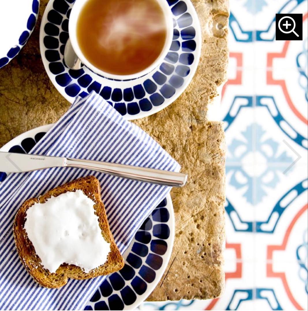 【5枚セット】　ARABIA 24hトゥオキオ プレート 26cm ブルー