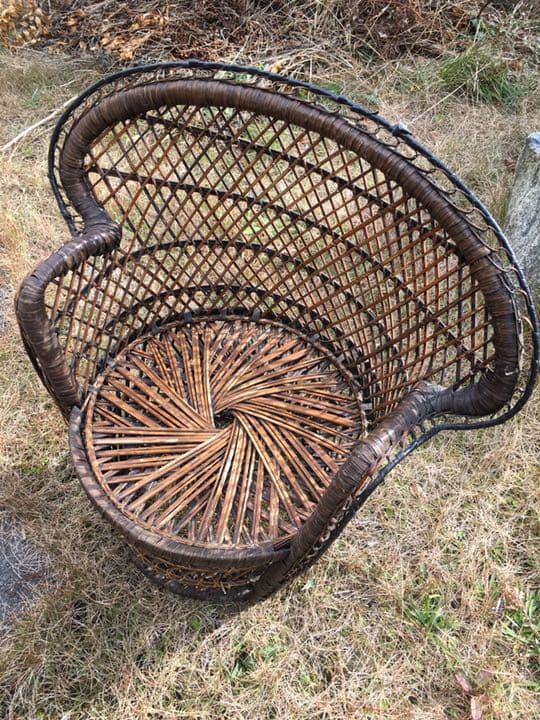 籠　人形、子供用椅子