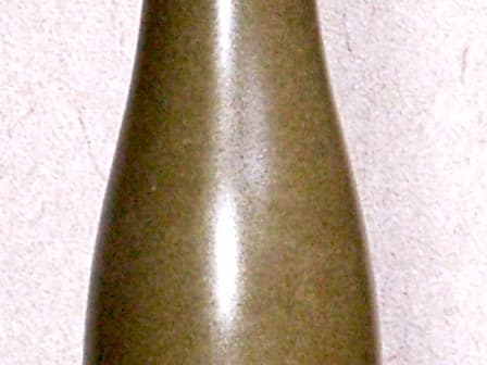 京焼・清水焼　澤村陶哉（二代）作　そば釉　花入　共箱　無傷　保証。