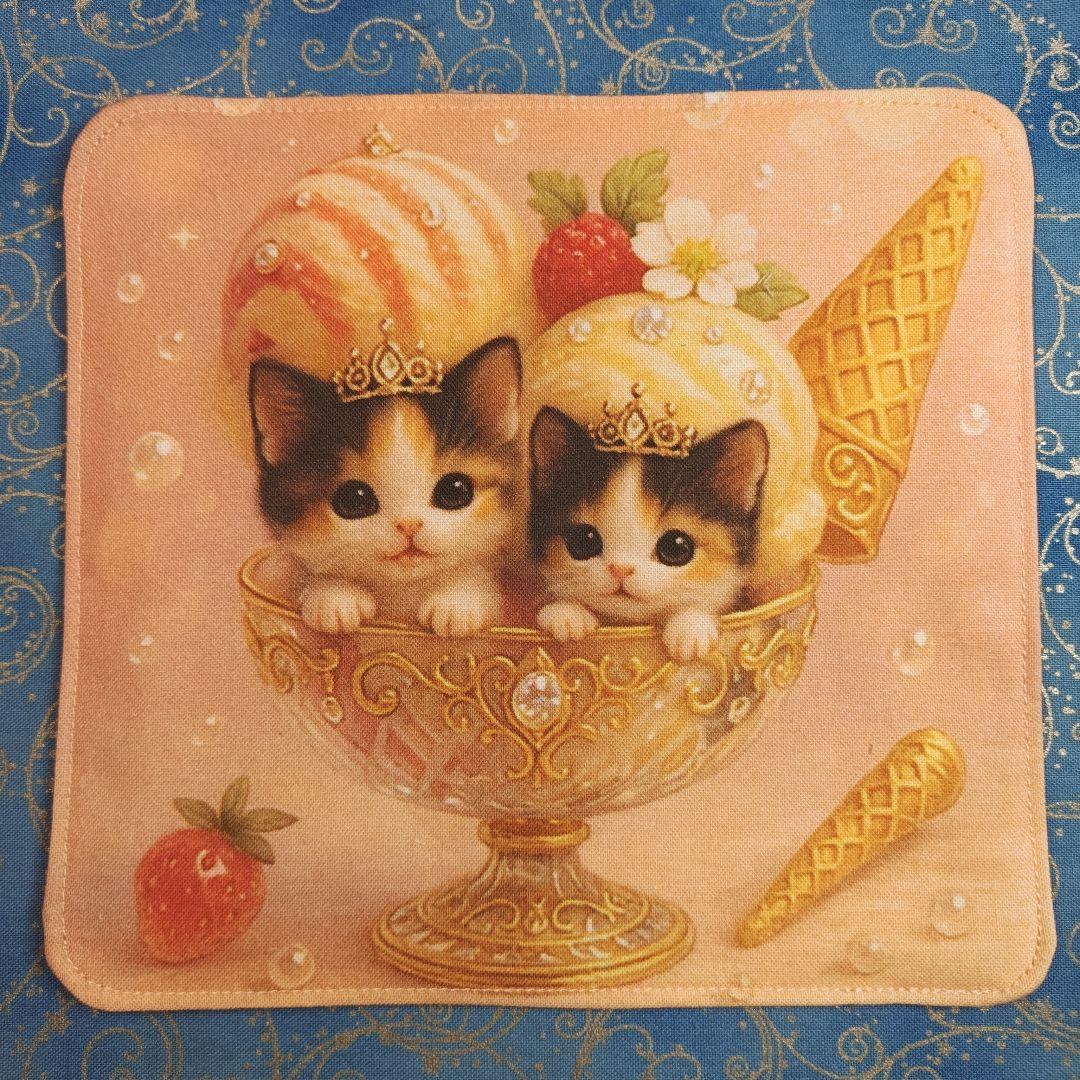 yourelie 　4重ハンカチ　ワンコさん柄　19枚