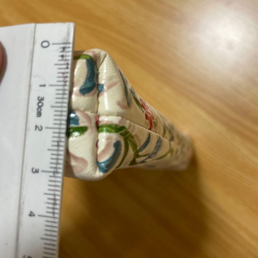 伝統工芸品　姫路革細工　なめし革 花柄クラッチバッグ　ポーチ