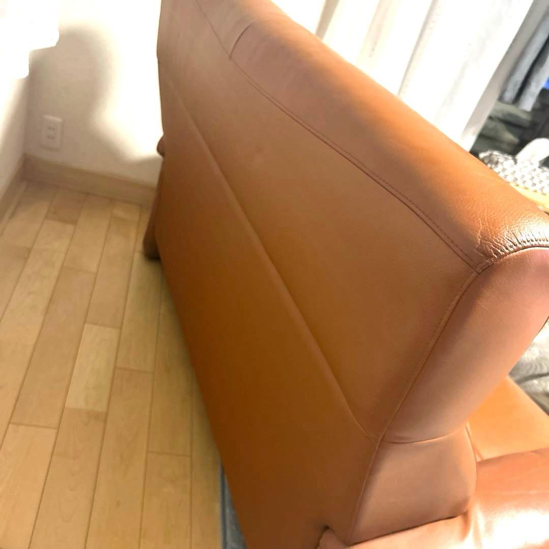 浜本工芸　美品　本革ソファ　L-2000