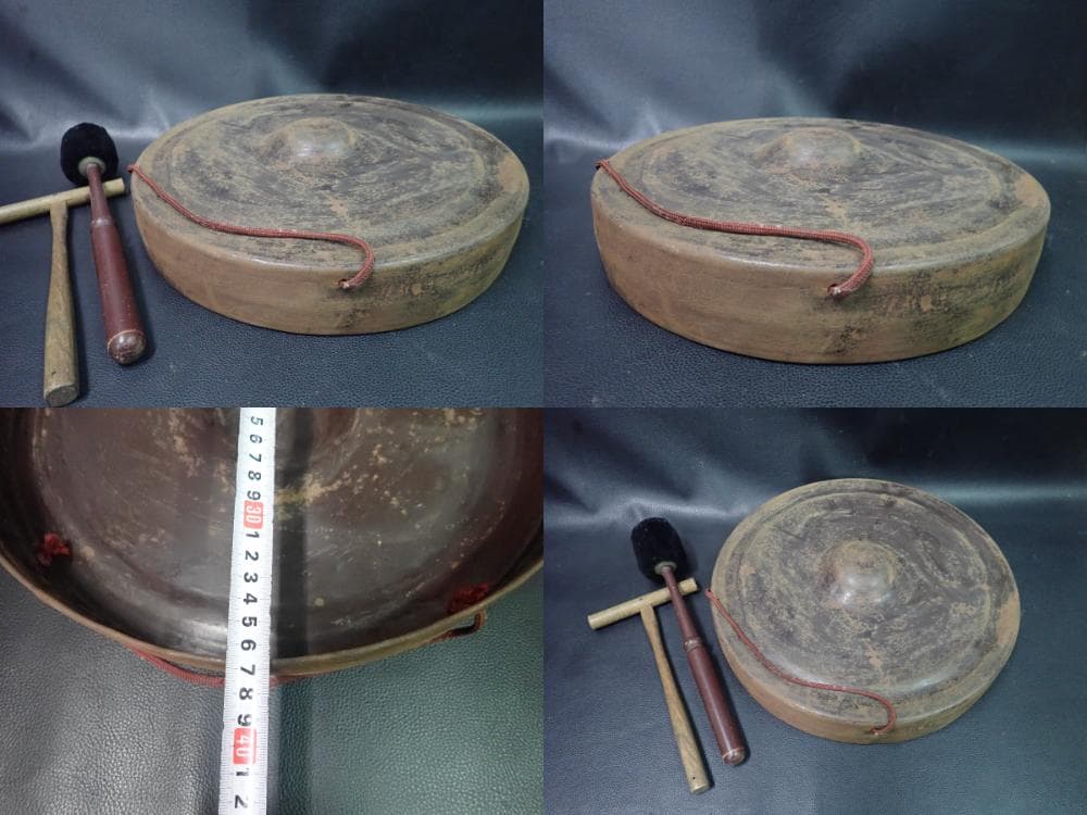 鐘　鉦　銅鑼　セット　和楽器　お囃子　祭り　囃子方　日本舞踊　歌舞伎　送料無料