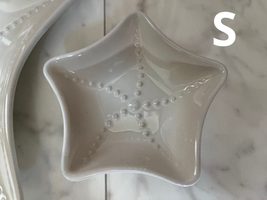 LE CREUSET★ スターフィッシュ★M(27cm)、Sセット★メレンゲ