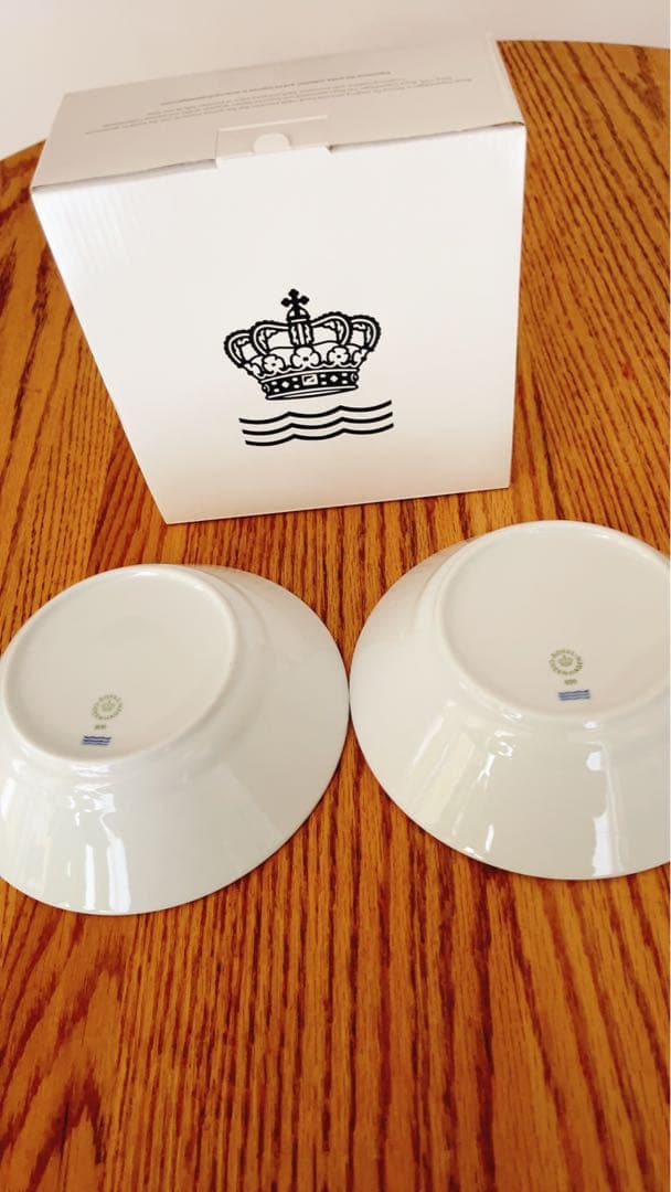 ロイヤルコペンハーゲン　　　　　　　　　　　　　ホワイトボウル ２個