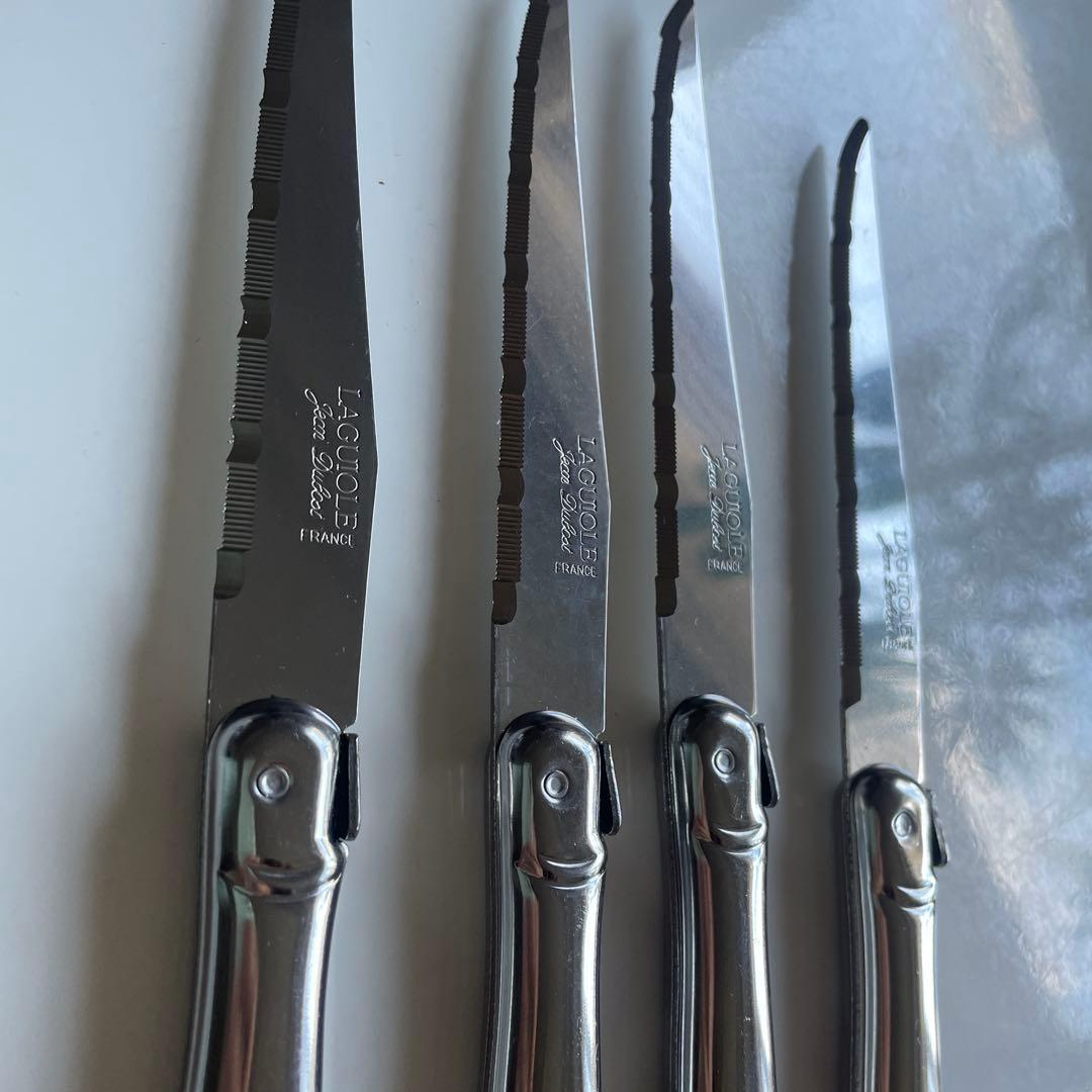 ラギオール　フランス製　ジャンデュポ　テーブルナイフ