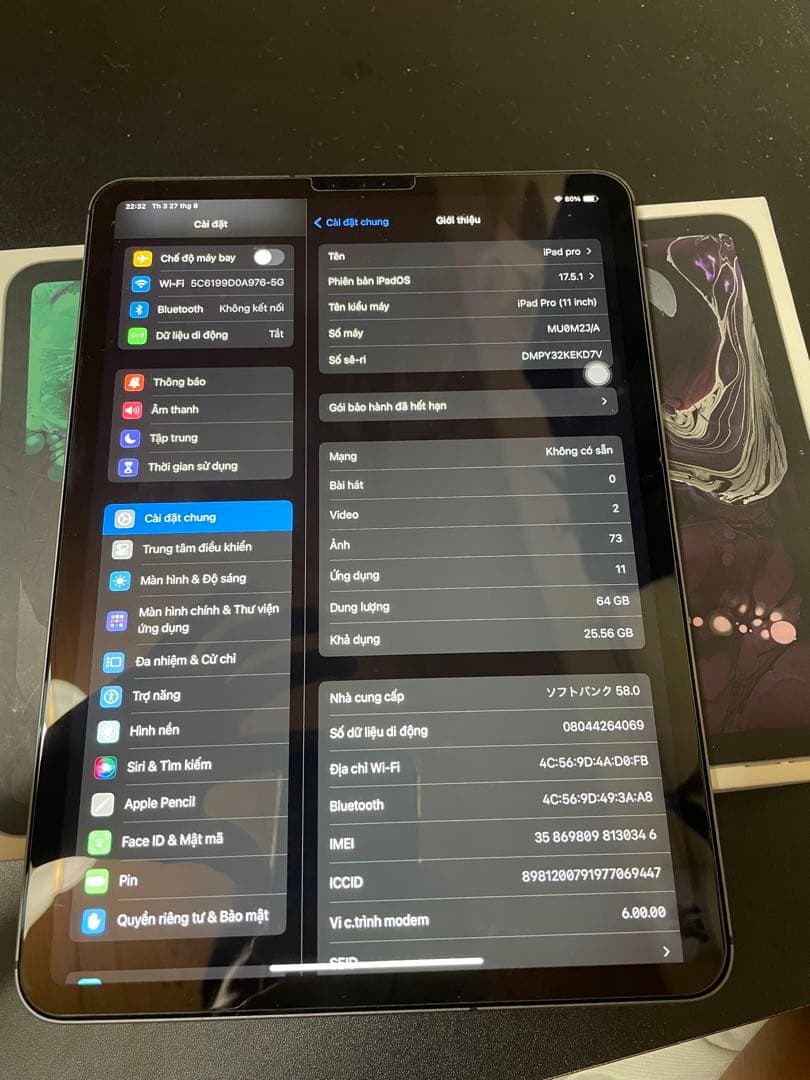 iPad本体 iPad pro 11 sim +wifi cellular 64gb