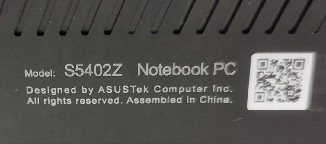 ASUS Vivobook Corei7/512GB/16Gジャンクデータ消去済