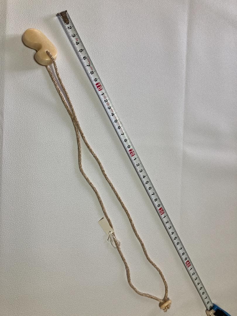 アイヌ工芸　マッコウ鯨　勾玉　ネックレス　ハンドメイド　組紐