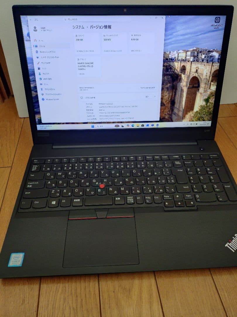 Think pad E580 ノートPC Windows11