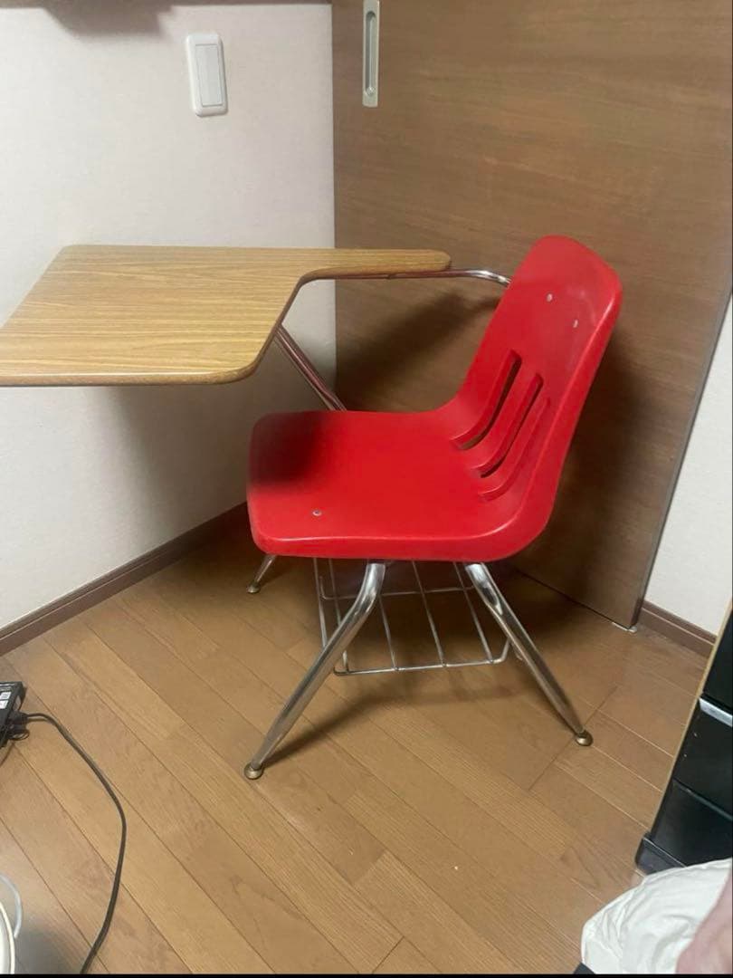 VIRCO ヴァルコ スクールデスク＆チェア一体型学習机　　ビンテージ