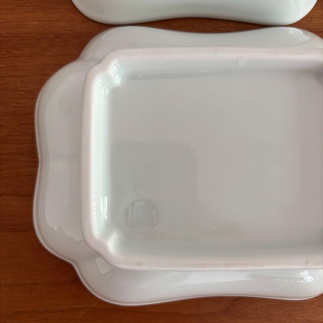 染付木瓜型　皿4枚