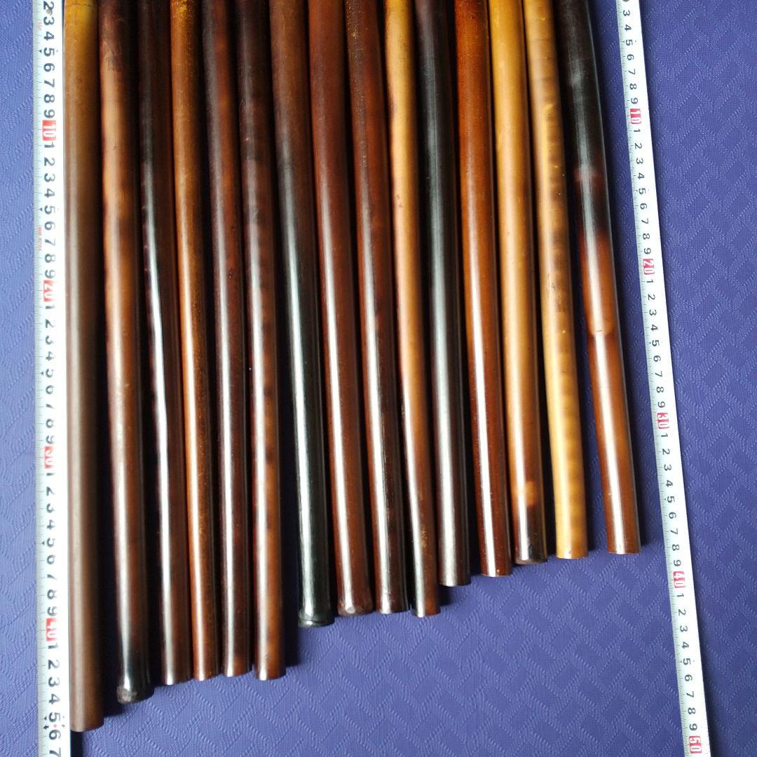 篠竹 女竹 燻煙竹 15本 穴開け練習用 提供品