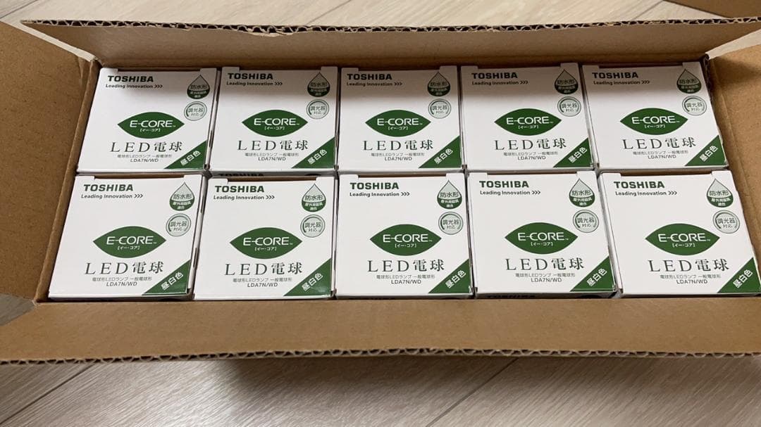 お得！LDA7N/WD LED電球 東芝 E-CORE 10個セット