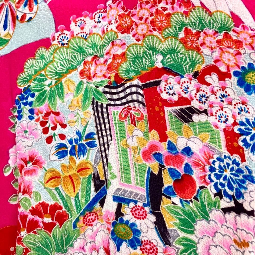 アンティーク7歳 女の子 子供着物 七五三 アンティーク着物 NO42