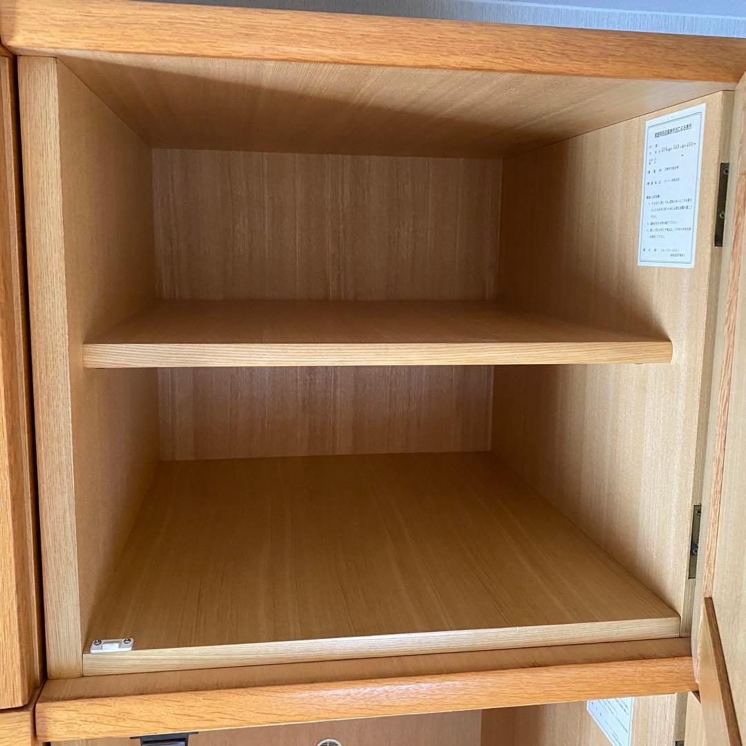 ミラー付き木製ワードローブ収納 クローゼット 洋服箪笥 ハンガーラック洋服収納②