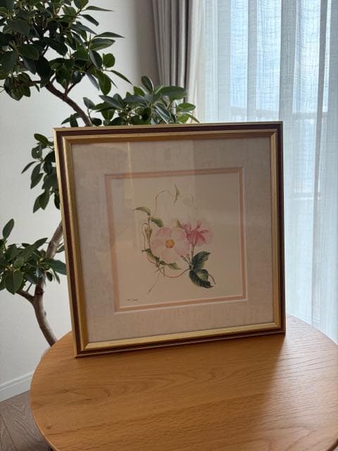 限定2800円OFF ロンドンV&A　フラワーアート　2点　額装＆マット付き