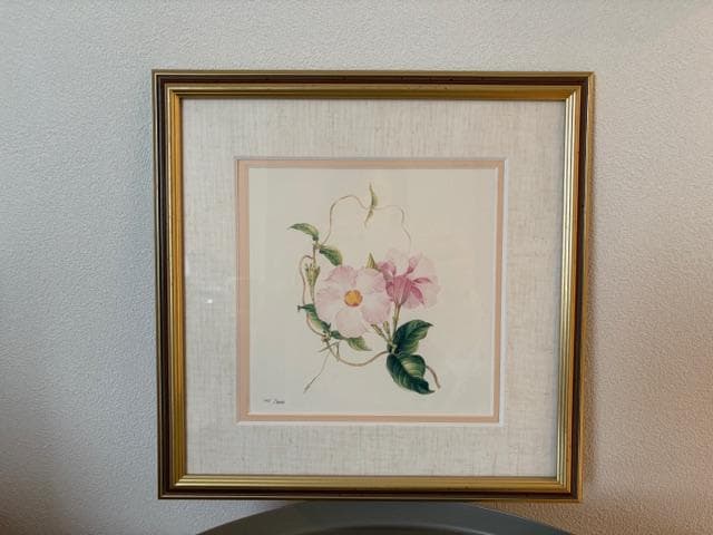 限定2800円OFF ロンドンV&A　フラワーアート　2点　額装＆マット付き