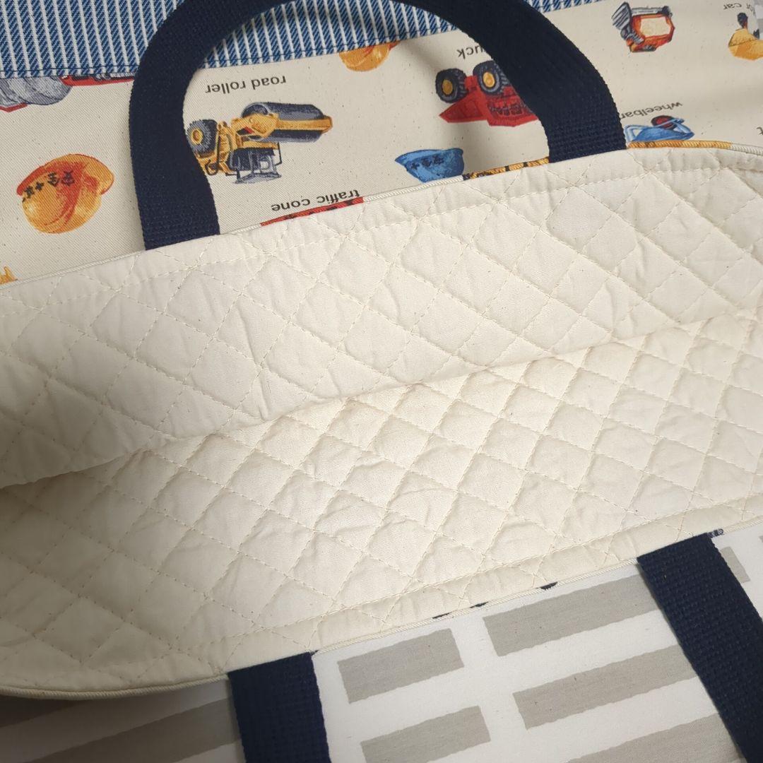 ももこ様　切り替え:濃い青　持ち手:紺　レッスンバッグ　シューズ袋