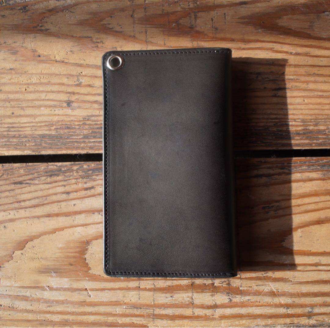 【即納品】トラッカーウォレット ミドル 2層 シルバー ハンドメイド