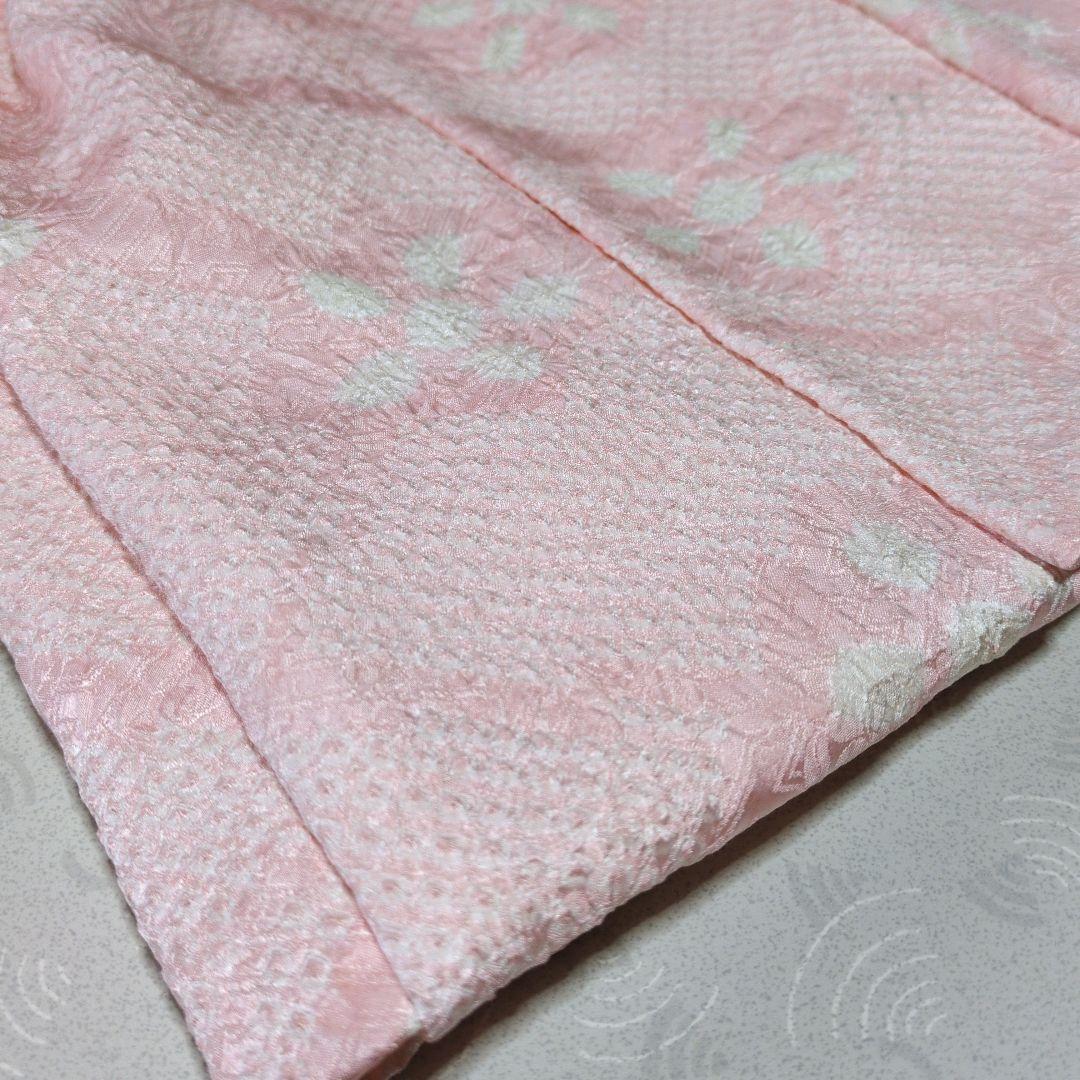 七五三３歳女の子正絹総絞り手縫いの被布と巾着