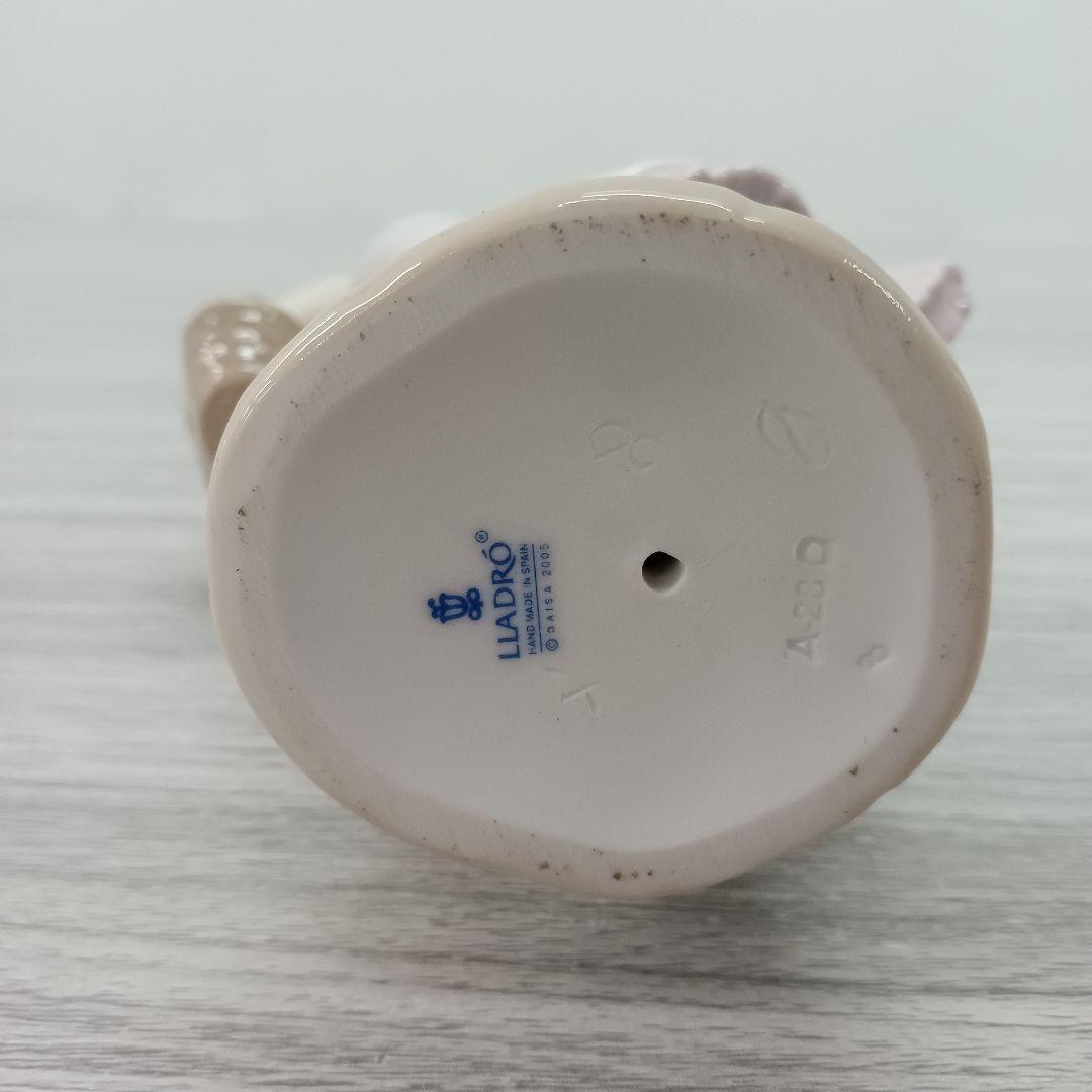 ♢114 LLADRO リヤドロ 花の小径 フィギュリン 女の子 陶器人形 置物