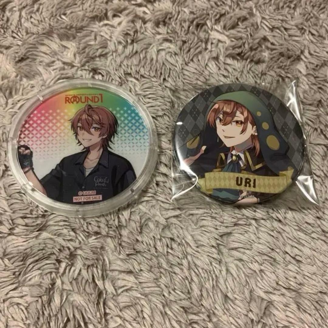 m*k様 カラフルピーチ　うり ぬいぐるみと缶バッジセット