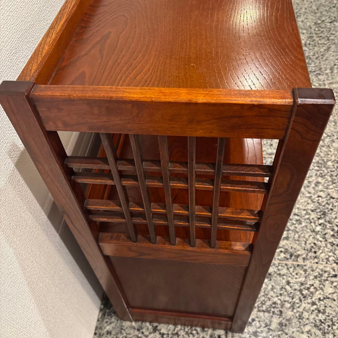 カリモク　チェスト　茶箪笥　飾り棚