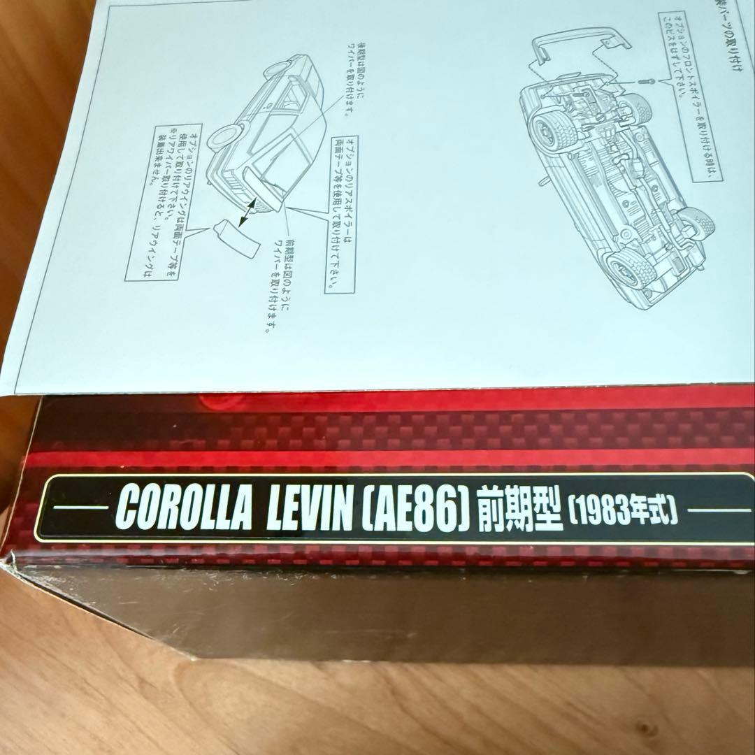 d*7様 アオシマ DISM 1/24 レビン 前期型 AE86 1983年式