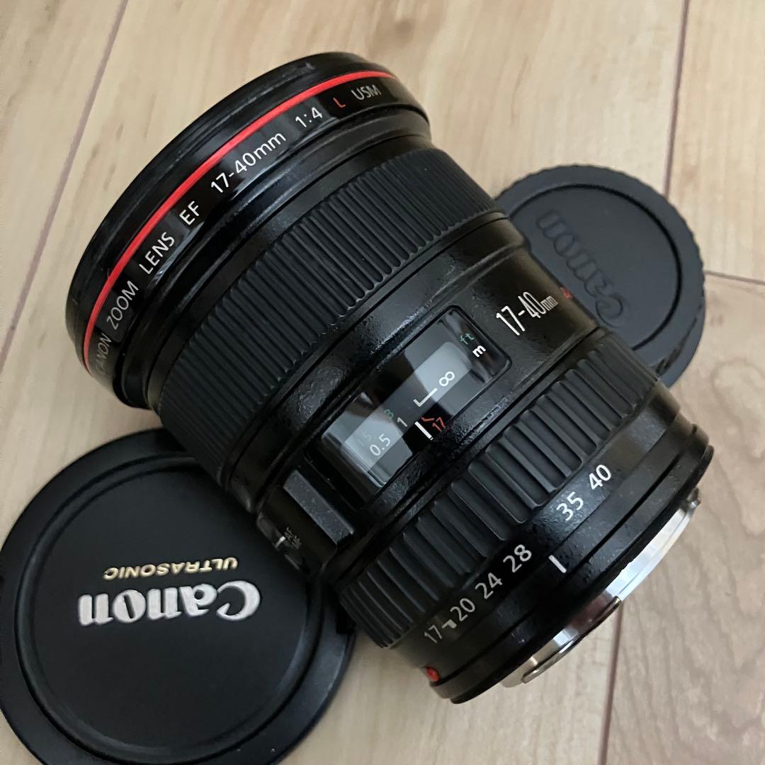 Canon EF 17-40mm f4L USM 動作品 フード、説明書等付き